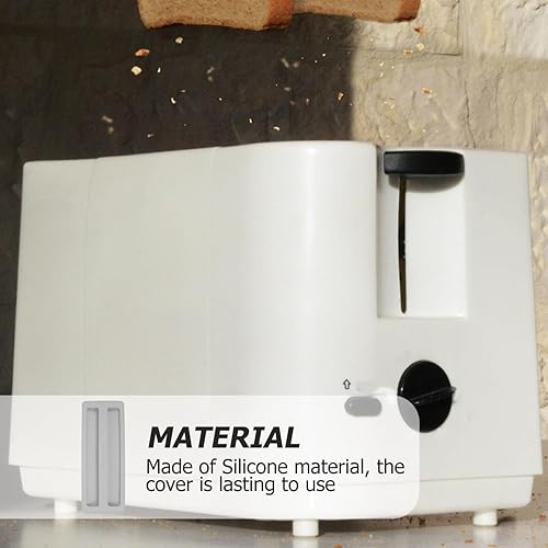 Miniatura 6 de Kichvoe Cubierta de tostadora Tapa de tostadora de silicona 10.7* 4 pulgadas Máquina de pan Cubierta de polvo Cubierta de 2 rebanadas Tostadora