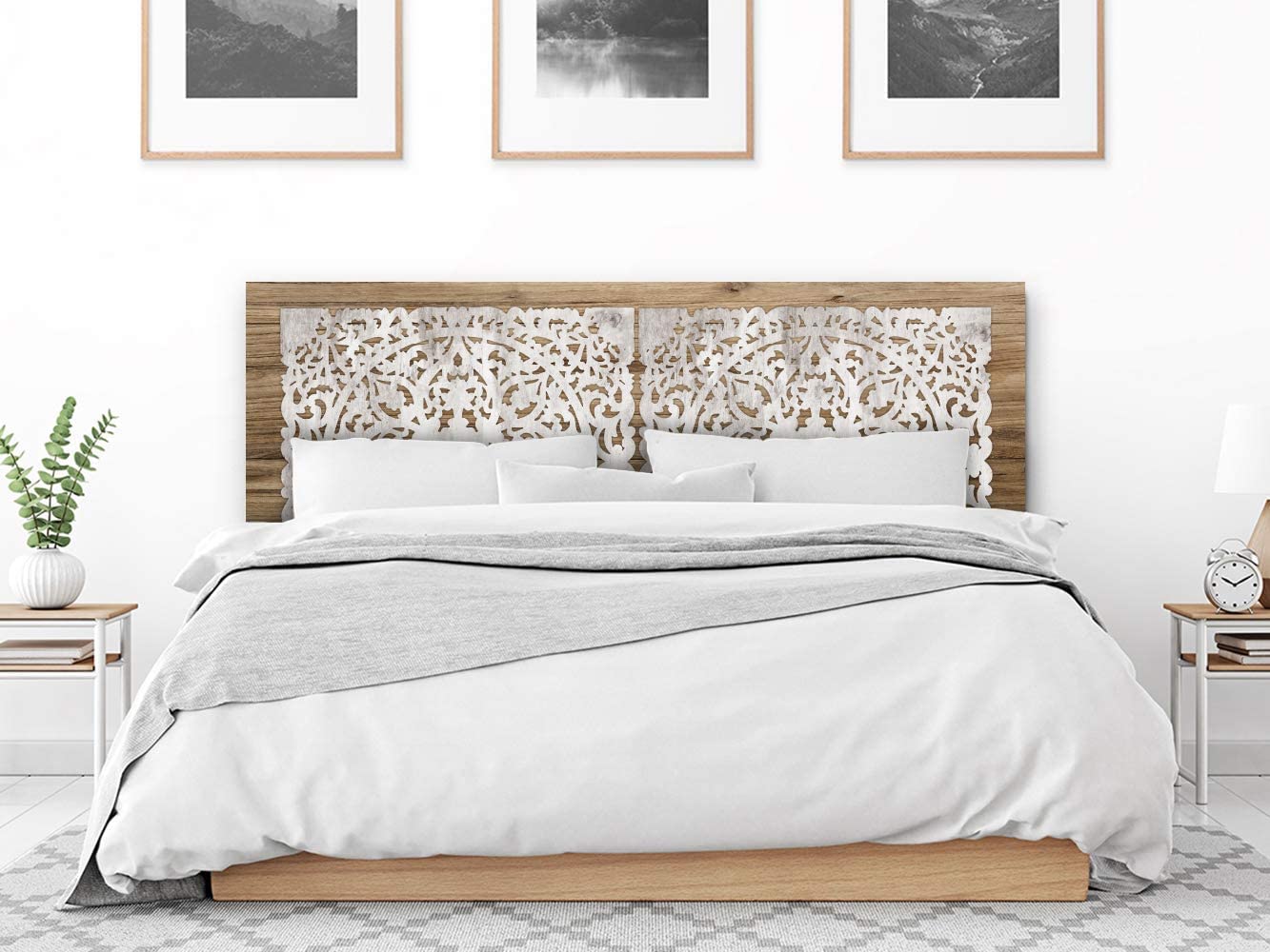 setecientosgramos Cabecero Cama PVC | Mondala | Varias Medidas | Fácil colocación | Decoración Dormitorio (200x60)