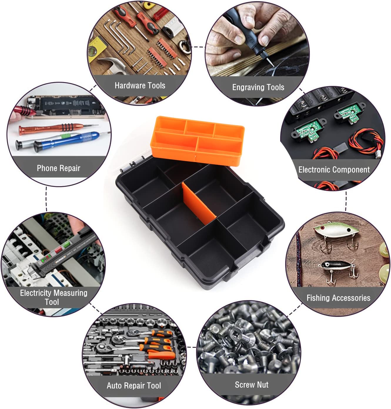Componenten Opbergkoffer, tweelaags kunststof Heavy-duty Componenten