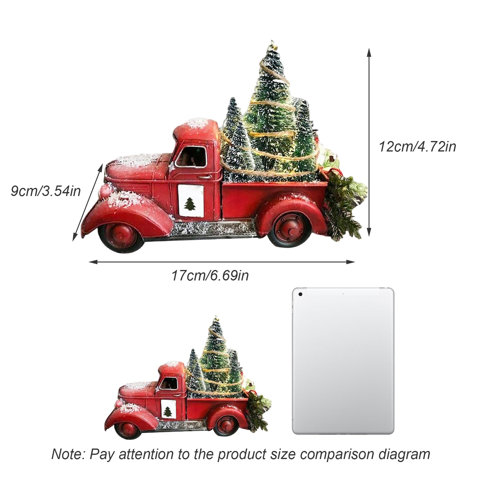 Décoration De Noël Vintage En 6 Pièces, Motif Voiture Et Camion Pour Sapin De Noel Maison Et Fetes 98534881