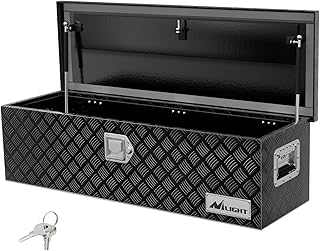 Nilight 39 Inch Truck Tool Box Heavy Duty Aluminum Stripes Plated Pick Up Truck