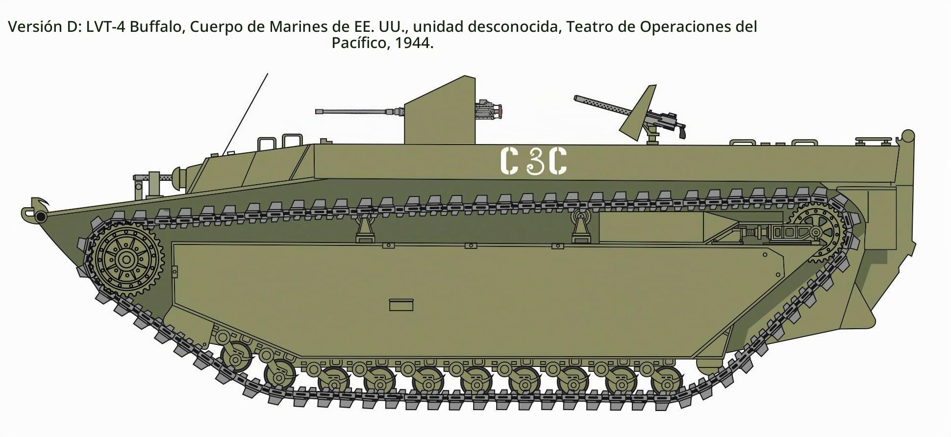 Italeri 6752 1:35 LVT-4 Wasserbüffel - modelismo, Kit, modelismo de pie, Manualidades, Hobby, encolado, Kit de plástico, detallado, Kit Militar, Tanque 1:35