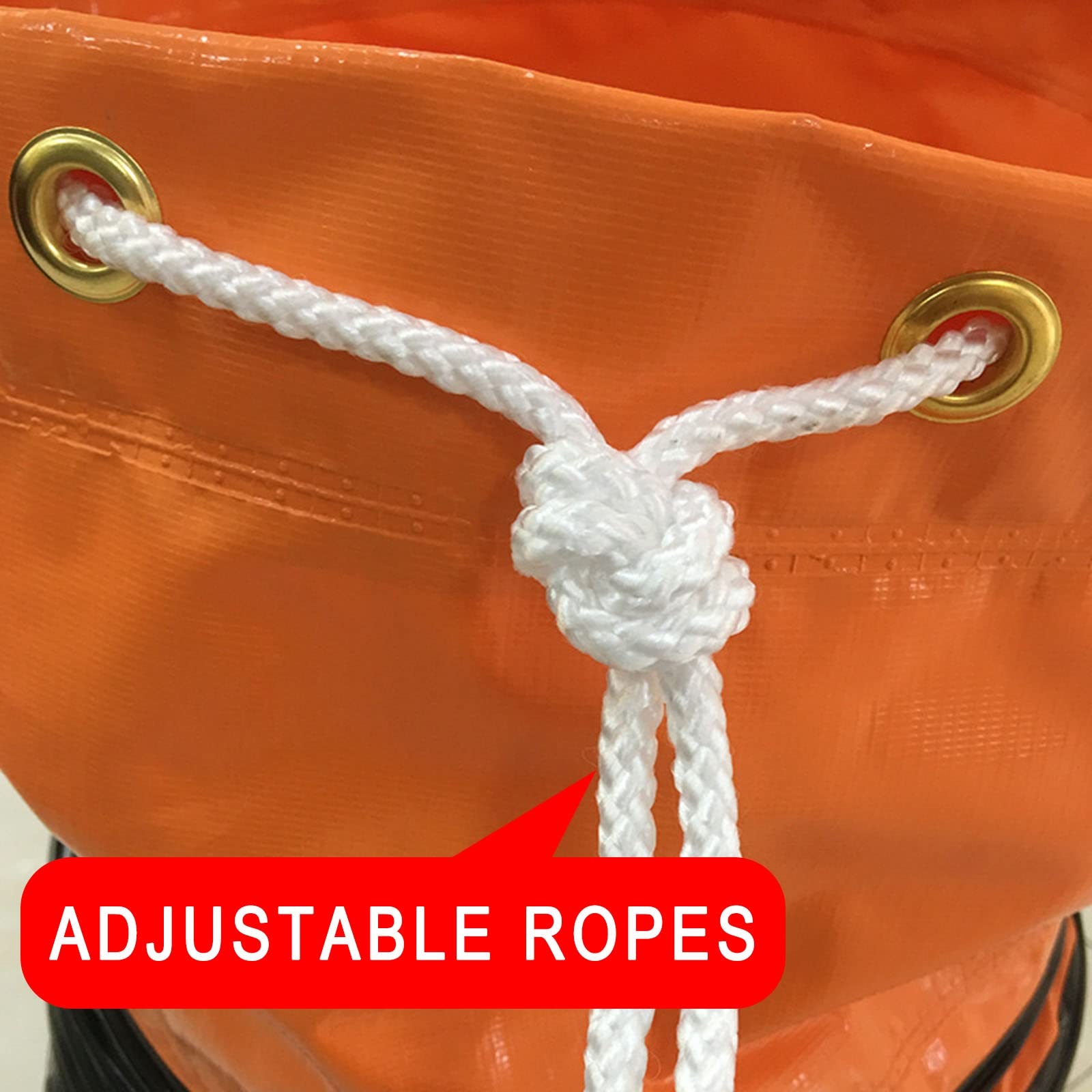 Manguera flexible de 5 m/10 m, tubo de ventilación de PVC HVAC para calefacción y refrigeración, conducto portátil con cuerda ajustable y anillos en D