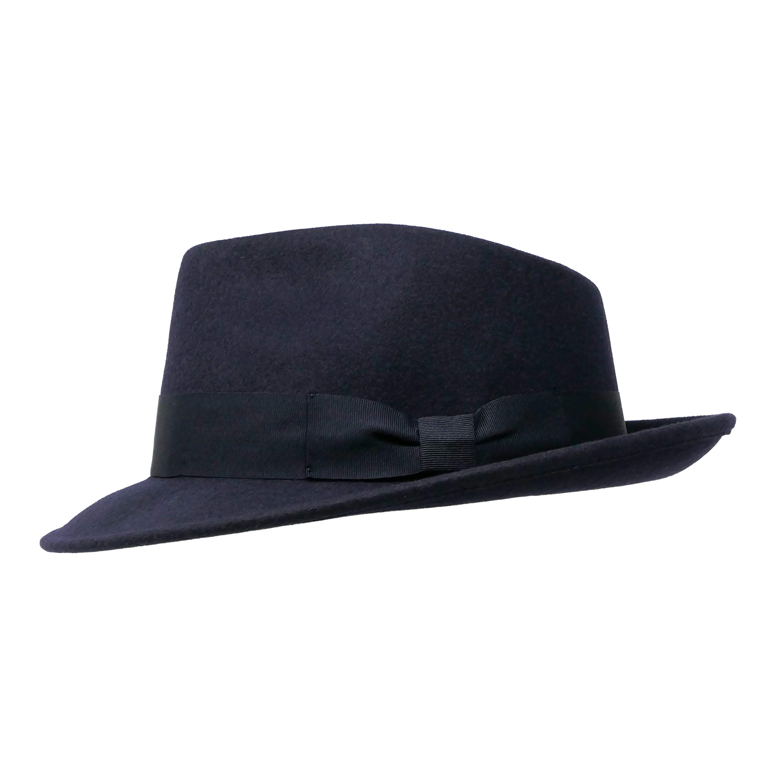 BORGES & SCOTT B&S Premium Doyle – Sombrero de lágrima Fedora - 100% Fieltro de Lana - Enrollable para Viajes - Resistente al Agua - Unisex