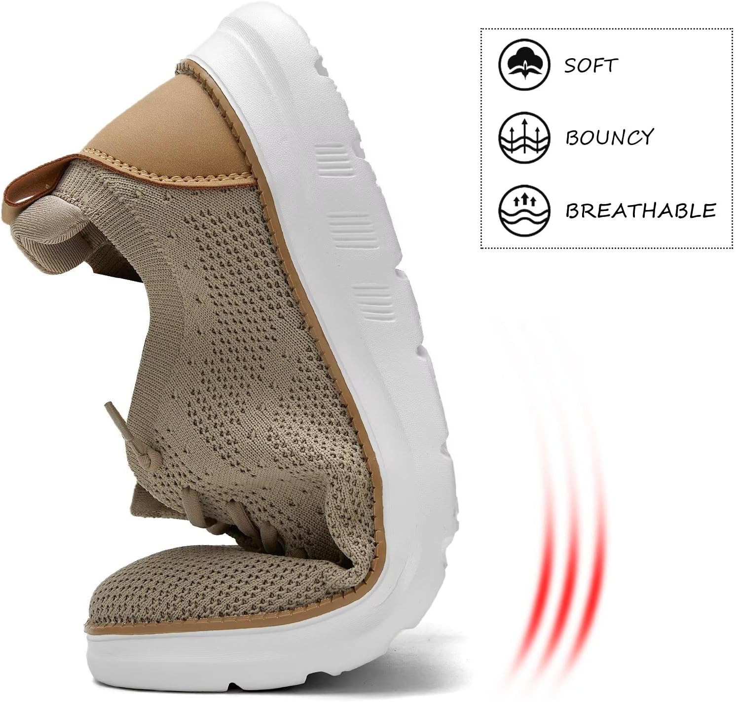 Men's Mesh Sneakers Oxfords Lace-Up Lightweight Casual Walking Shoes Driving Shoes - Image 6