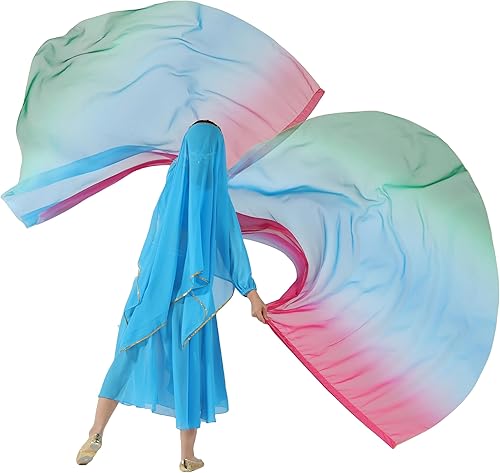 Vista 44 de MUNAFIE Worship Flags Set(2 Flags+2 Rods+1 Storage Bag) for Dance Church Flags for Worship Guard Flag Praise Dance Flags