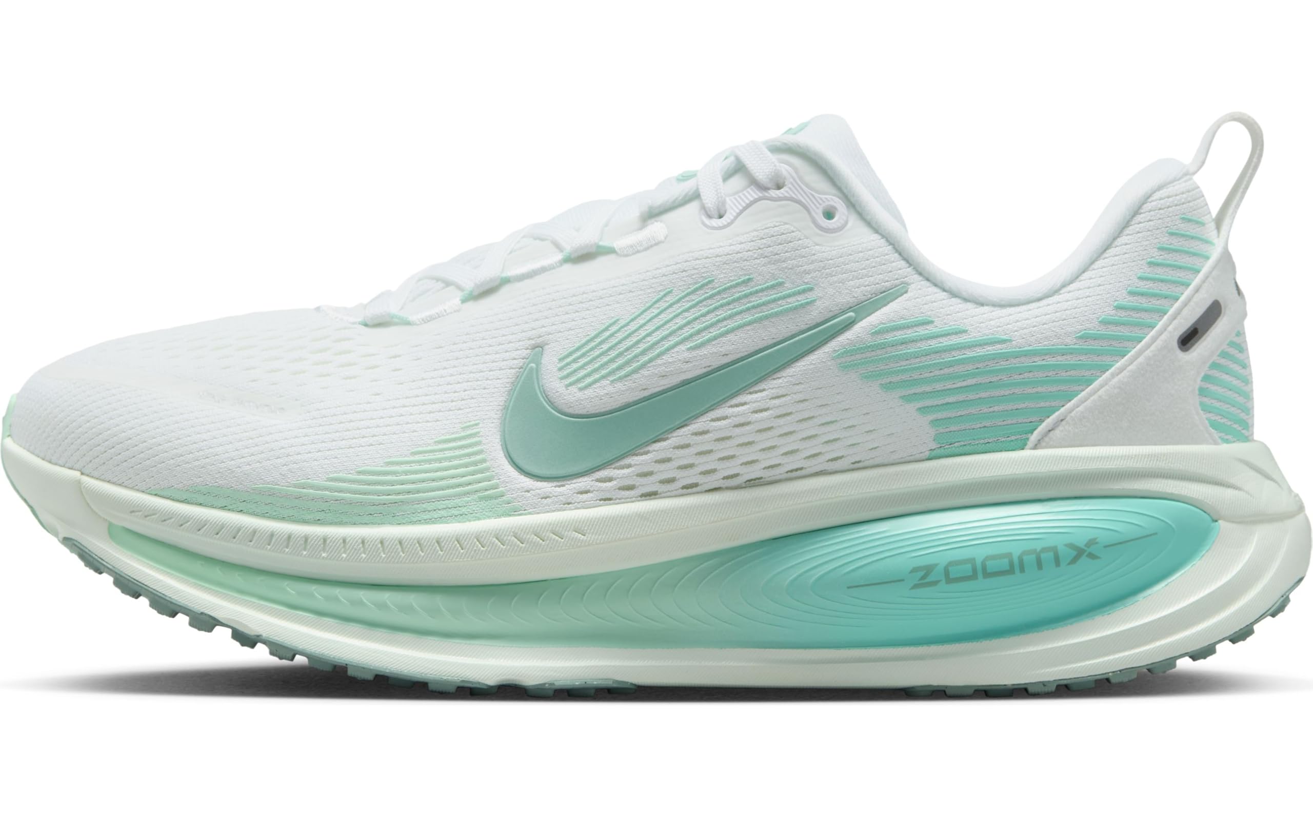 Nike Vomero 18 Straßenlaufschuh Für Damen, Weiß/Bleached Turquoise/Mint Foam/Cannon, HM6804-106, 44.5 EU (W 12 US)