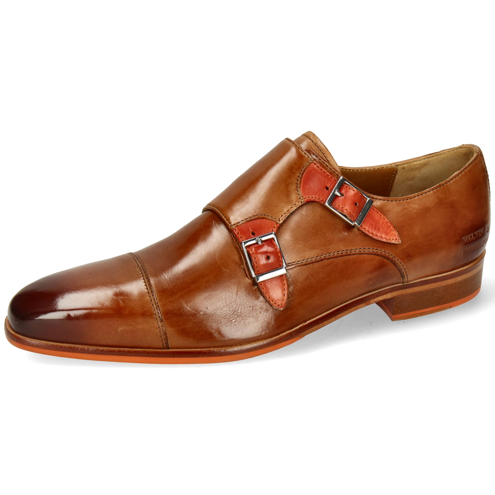 Melvin & Hamilton Lewis 52, Mocasines con Correa Monk Hombre, marrón, 43 EU