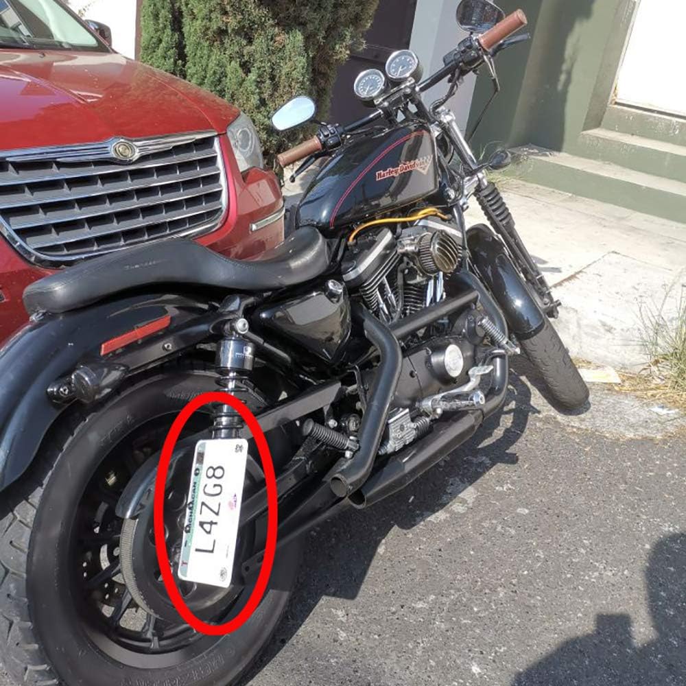 Side Mount License Plate Bracket, Horizontal Vertical Side Mount License Plate Bracket, Motorcycle Side License Tail Light Relocator(Without Lights)