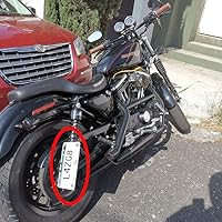 Vista 2 de Soporte de placa de matrícula de montaje lateral, soporte vertical horizontal para placa de matrícula, reubicador de luz trasera de matrícula