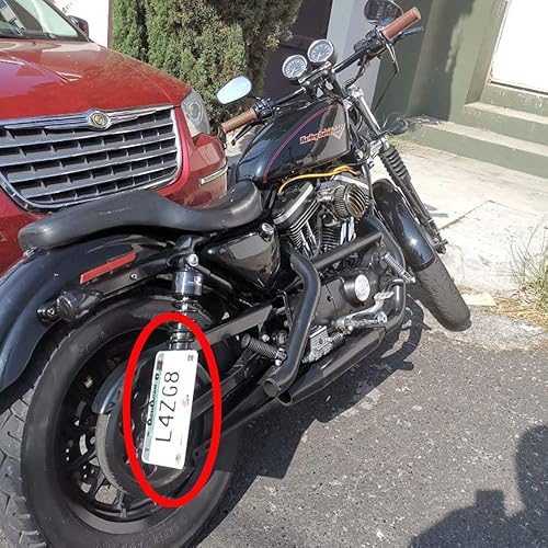 Miniatura 2 de Soporte de placa de matrícula de montaje lateral, soporte vertical horizontal para placa de matrícula, reubicador de luz trasera de matrícula