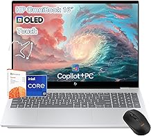 كمبيوتر محمول بشاشة تعمل باللمس HP OmniBook 7 - 16 بوصة 2K OLED 120 هرتز - Intel Core 9 270H Beat AMD Ryzen 9 8945H -32 جيجابايت رام -1 تيرابايت SSD -Windows 11 Pro Office 365 - منفذ كمبيوتر الأعمال حتى PC AI Copilot 2025