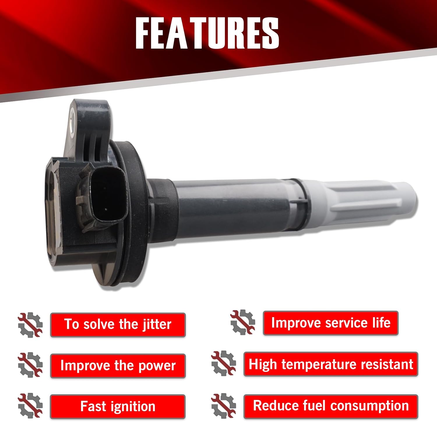 Set of 8 Ignition Coils UF622 DG542 Compatible with Ford F150 Mustang Lobo 2011-2015 V8 5.0L - Replaces C1802 BR3Z-12029A