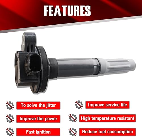 Vista 53 de Juego de 6 bobinas de encendido compatibles con Nissan Infiniti Maxima Quest Pathfinder Murano Altima Q50 QX60 FX35 3.5L V6 UF550