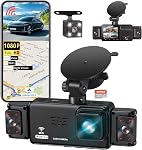 5 Channel Dash Cam 360° View 5G WiFi & APP Control, GEMEK 2K Front and Rear Inside, Left Right Dash Camera for Cars Free 64GB TF Card, G-Sensor, Night Vision, 24H Parking Mode