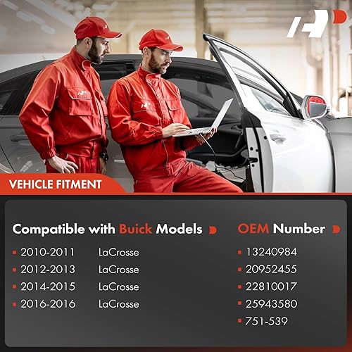 Miniatura 10 de A-Premium Elevalunas eléctrico con motor compatible con Buick LaCrosse 2010-2016 lado del conductor delantero