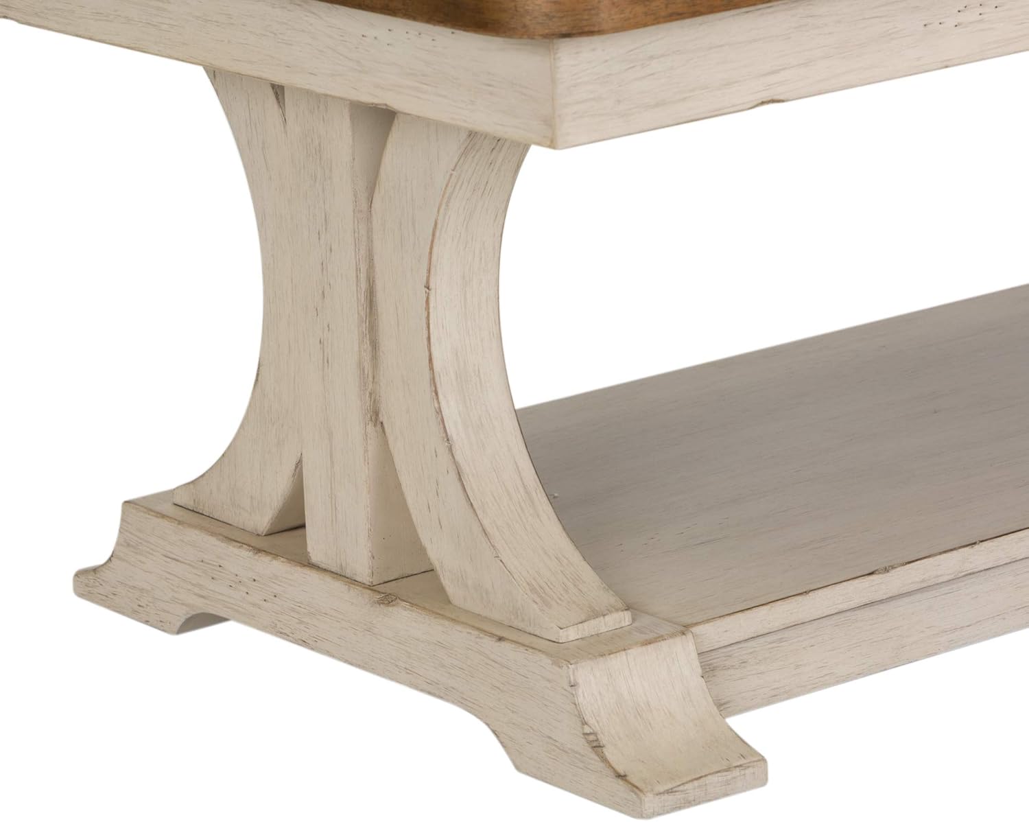 Liberty Furniture Industries Farmhouse Reimagined Rectangular Cocktail Table, W48 x D28 x H19, White