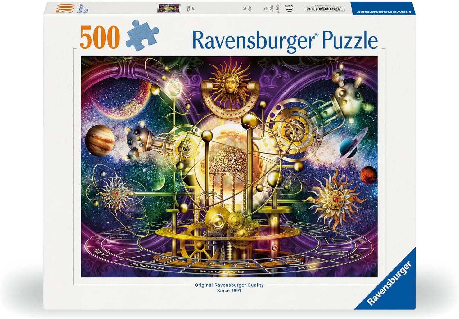 Ravensburger Golden Solar System 500 Piece Jigsaw Puzzle for Adults - 12000236 - Handcrafted Tooling, Made in Germany, Every Piece Fits Together Perfectly