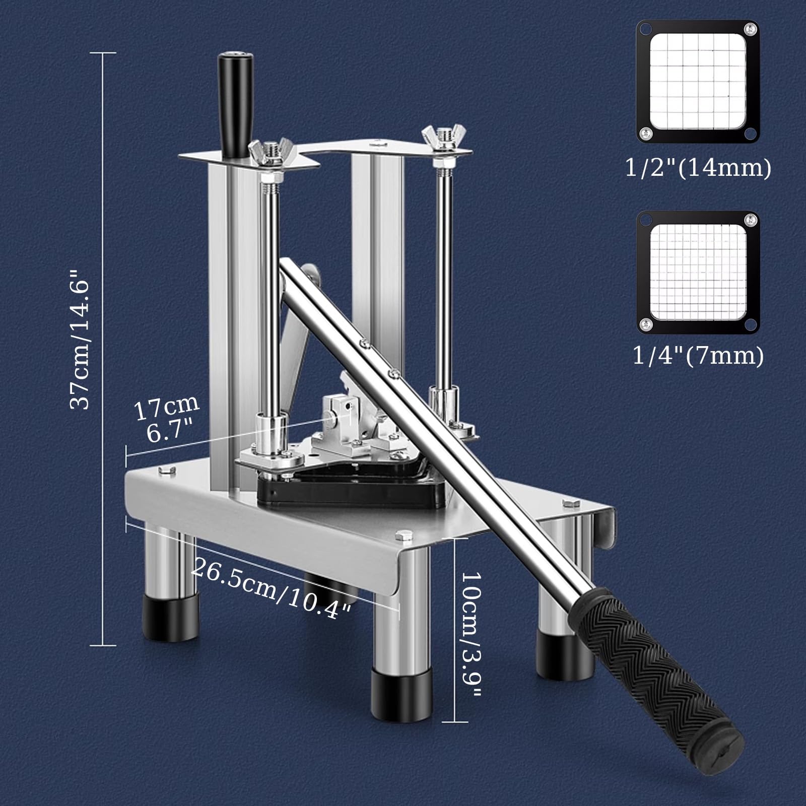 Generisch Gewerblicher Kartoffel Pommesschneider for Frites, Multifunktionaler Frites Schneider, Pommes Schneider for Restaurant und Küche