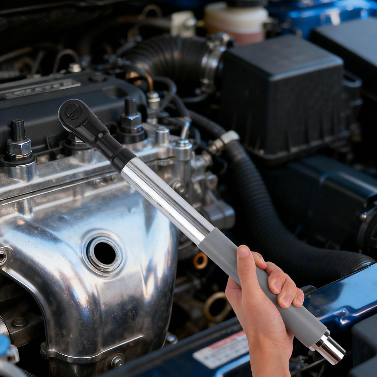 1/2" Offset Extension Wrench Set, Impact Ratchet Extender for Electric Drill with 4 Versatile Drive Adapters & One Drill Adapter for Tight Spaces