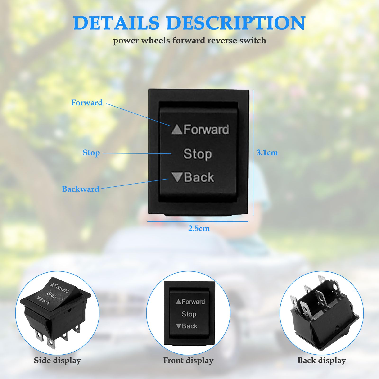 Forward Stop Reverse Rocker Switch Reverse Motor Switch Forward Stop And Reverse Switch