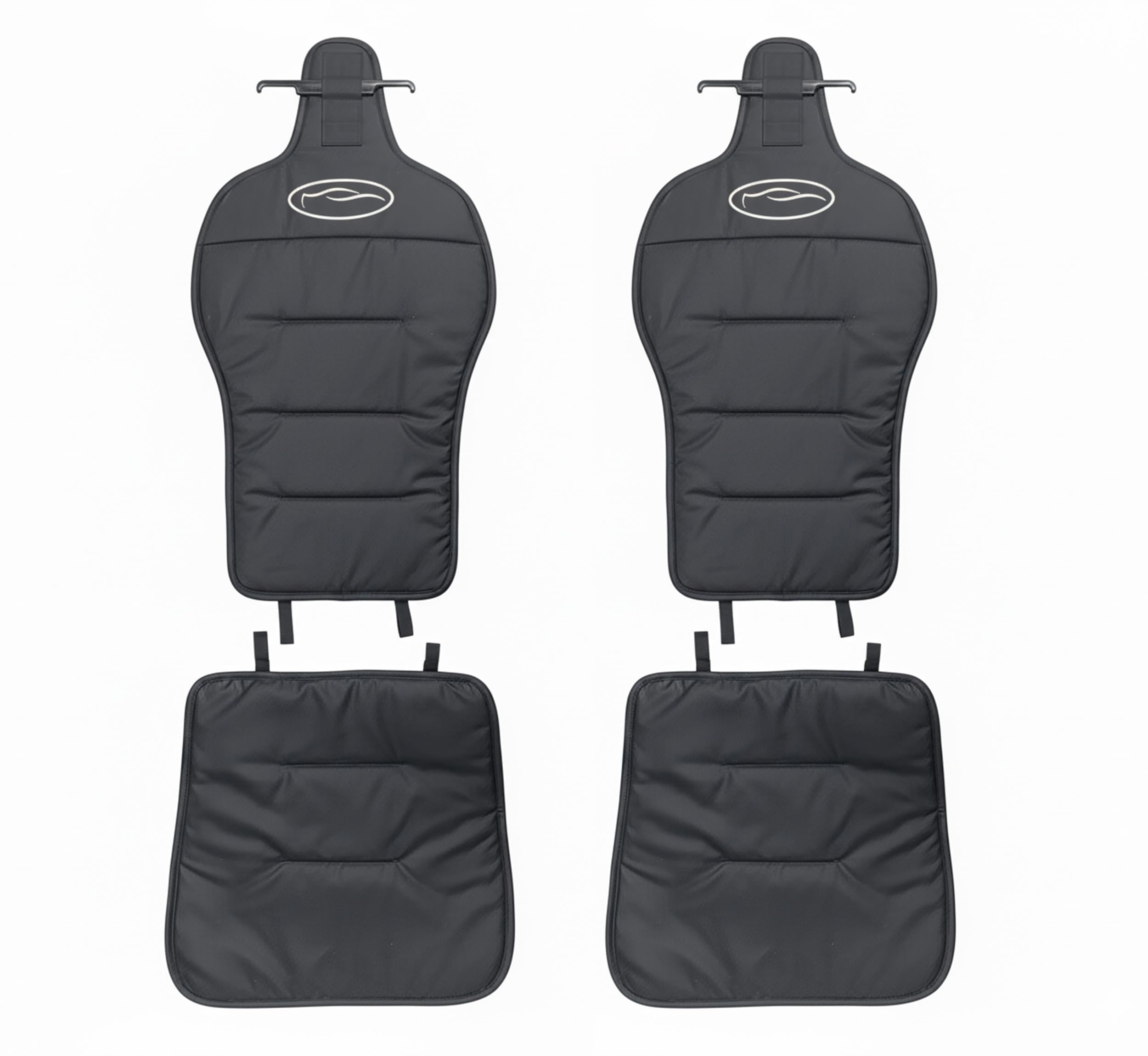 Auto Accessori Lupex - Set 2 Coprisedili Anteriori Universali, Nero, Protezione Salva Sedile Auto per Lato Guida e Passeggero, Anti Macchia e Anti Graffio