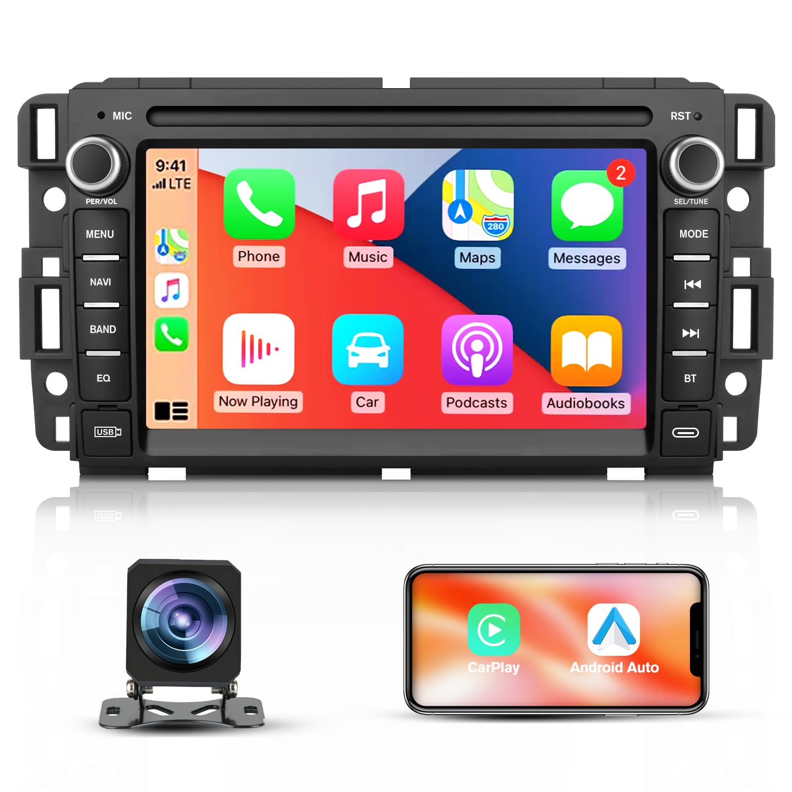 Junsun 4Core 64GB ROM Car Radio Stereo for Chevy Silverado Tahoe GMC Sierra Yukon 2007-2013