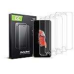 Green Cell Pack of 4 Tempered Glass Screen Protectors for iPhone 6 Plus 6S Plus 7 Plus 8 Plus 9H Hardness