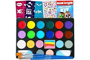 Maydear Face Painting Kit for Kids, 22 Vibrant Colors & 160Pc Accessories