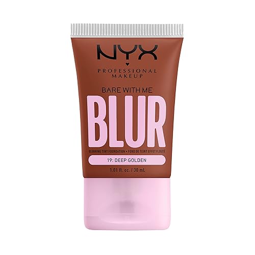 Vista 111 de NYX PROFESSIONAL MAKEUP Bare With Me Blur Skin Tint - Base de maquillaje con matcha, glicerina y niacinamida, marfil claro 03 marfil claro
