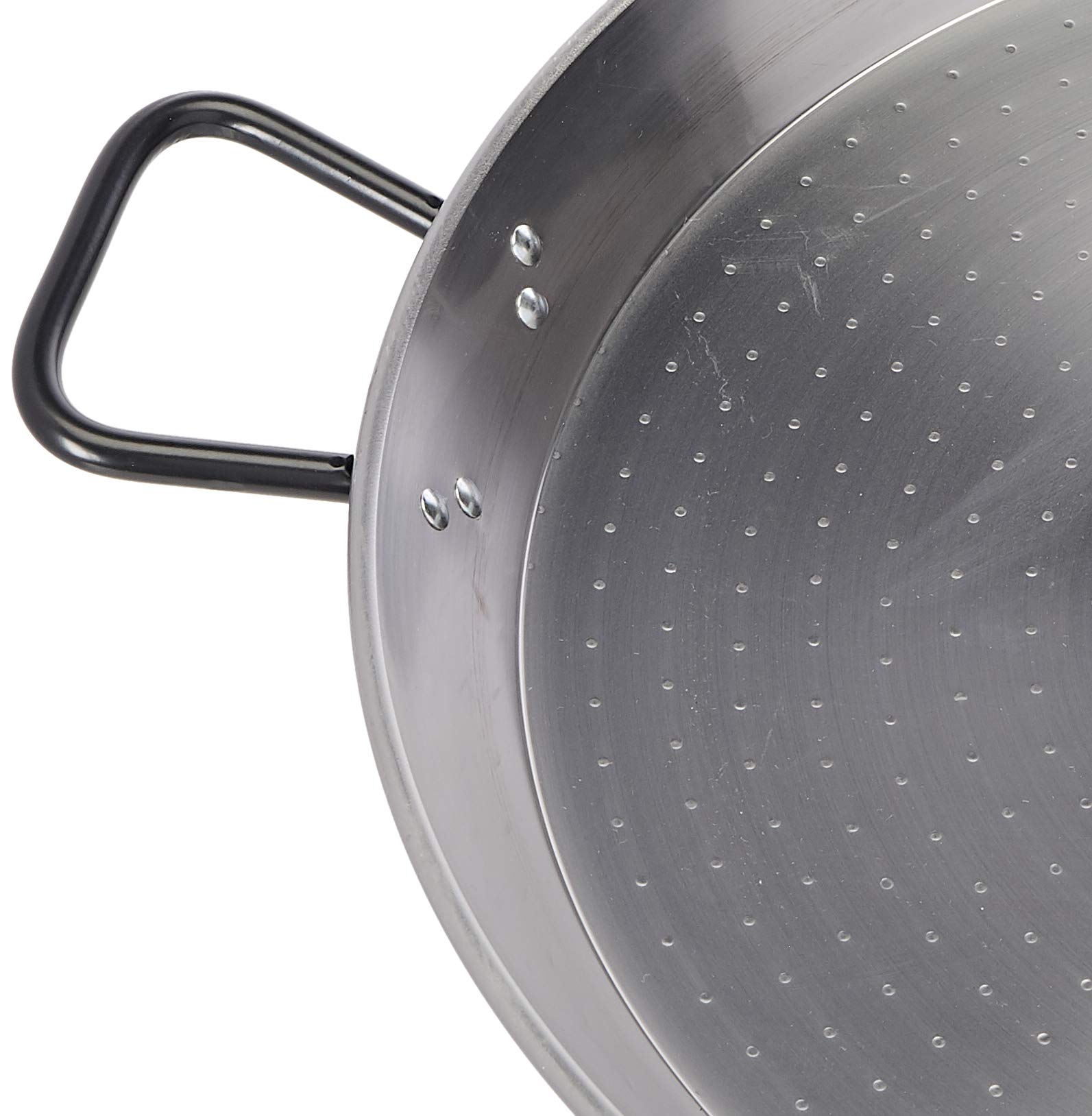 Garcima Paella Pfanne Stahl poliert, grau, 55 cm