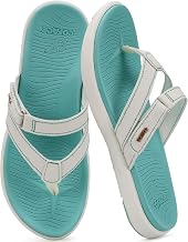 COFACE Flip Flops Women's Fashion Orthopaedic Leather Fabric Lightweight Toe Separator