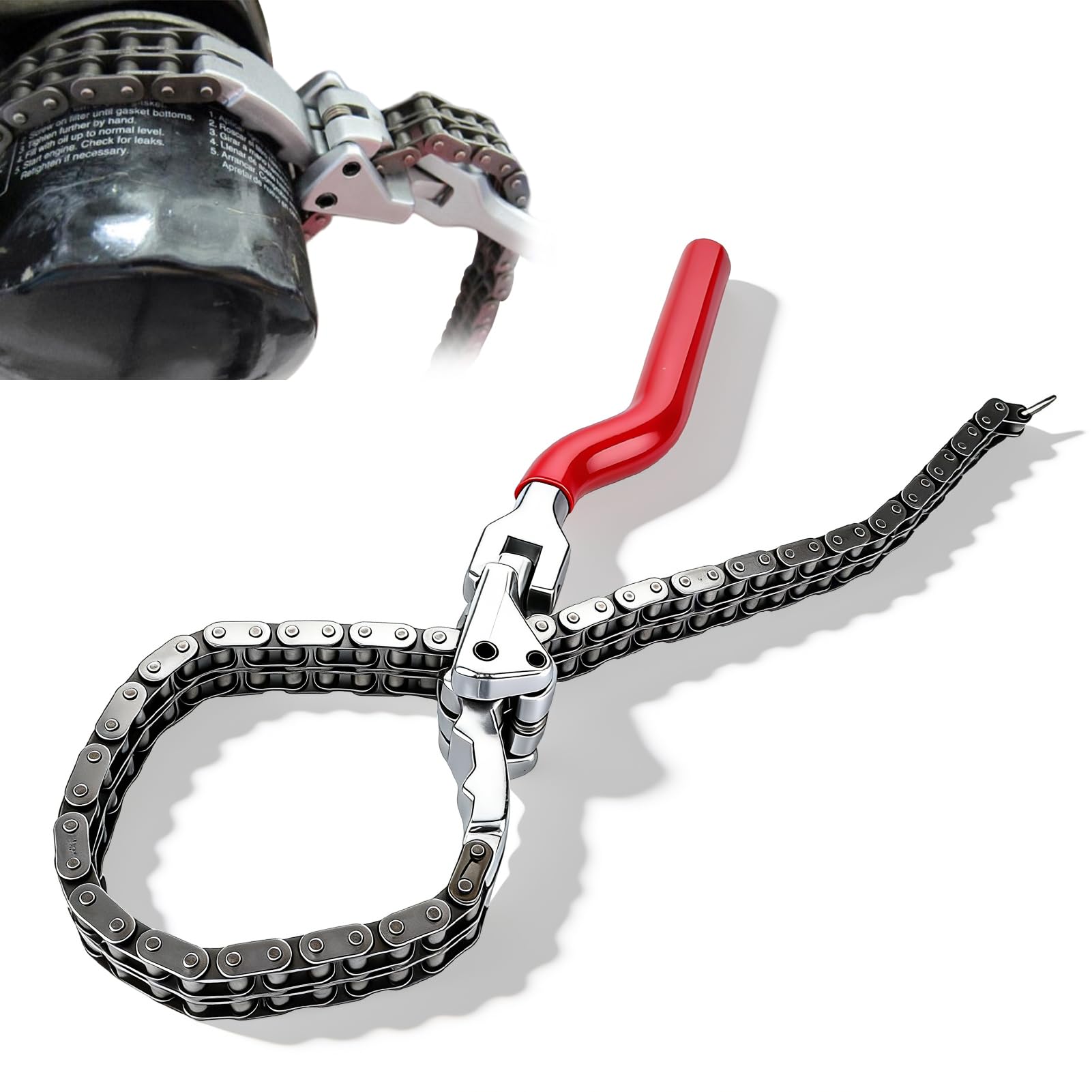 Llave para filtro de aceite de alta dureza y operación simple U1312