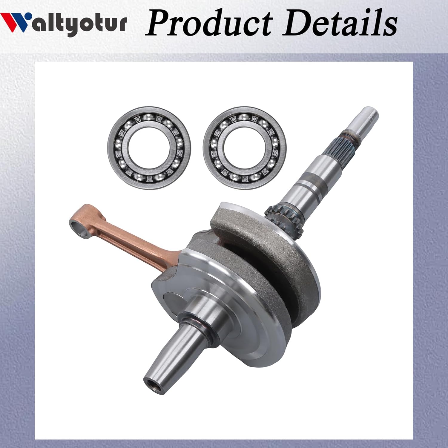 Crankshaft Crank Replacement for 13000-HM8-A40 Replacement for Honda Recon TRX250 2002-2021