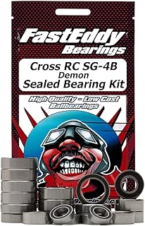 FastEddy Bearings Compatible with Cross RC SG-4B Demon Sealed Bearing Kit