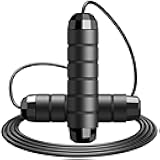 Jump Rope,Tangle-Free Rapid Speed Jump Rope with Ball Bearings for Men,Women and Kids,Adjustable Steel Skipping Rope with Ergonomic Foam Handles,A Ideal Equipment and Accessories for Workout,Fitness,Exercise,Home Gym,Slim Body