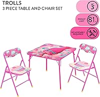 Vista 43 de Idea Nuova Jojo Nickelodeon Siwa - Juego de mesa de 3 piezas con 2 sillas plegables y 1 mesa, a partir de 3 años