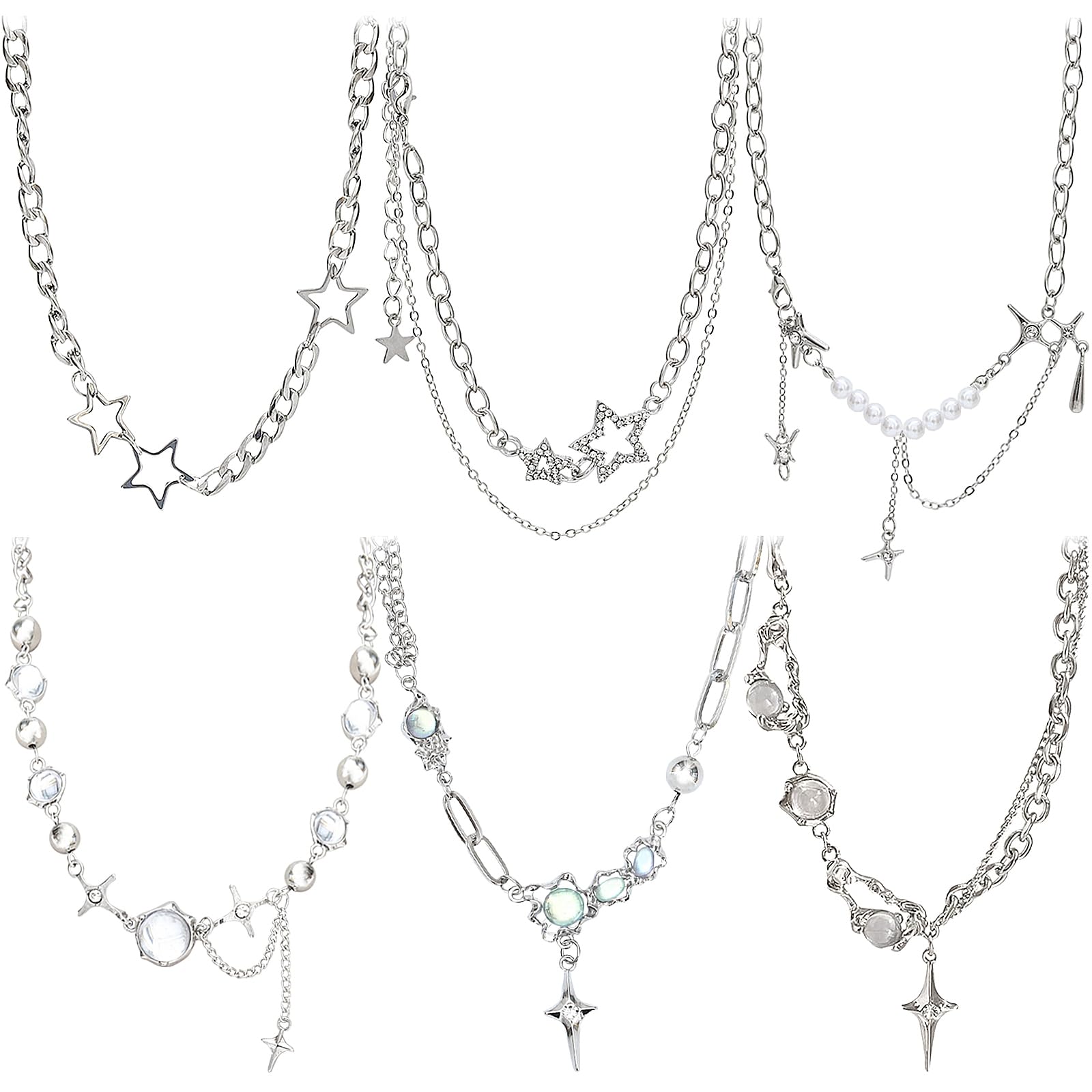 NEWITIN Turquoise Necklace for Women 14K Gold Plated Gemstone Beaded Choker Necklaces Boho Turquoise Necklaces Western Necklace for Women