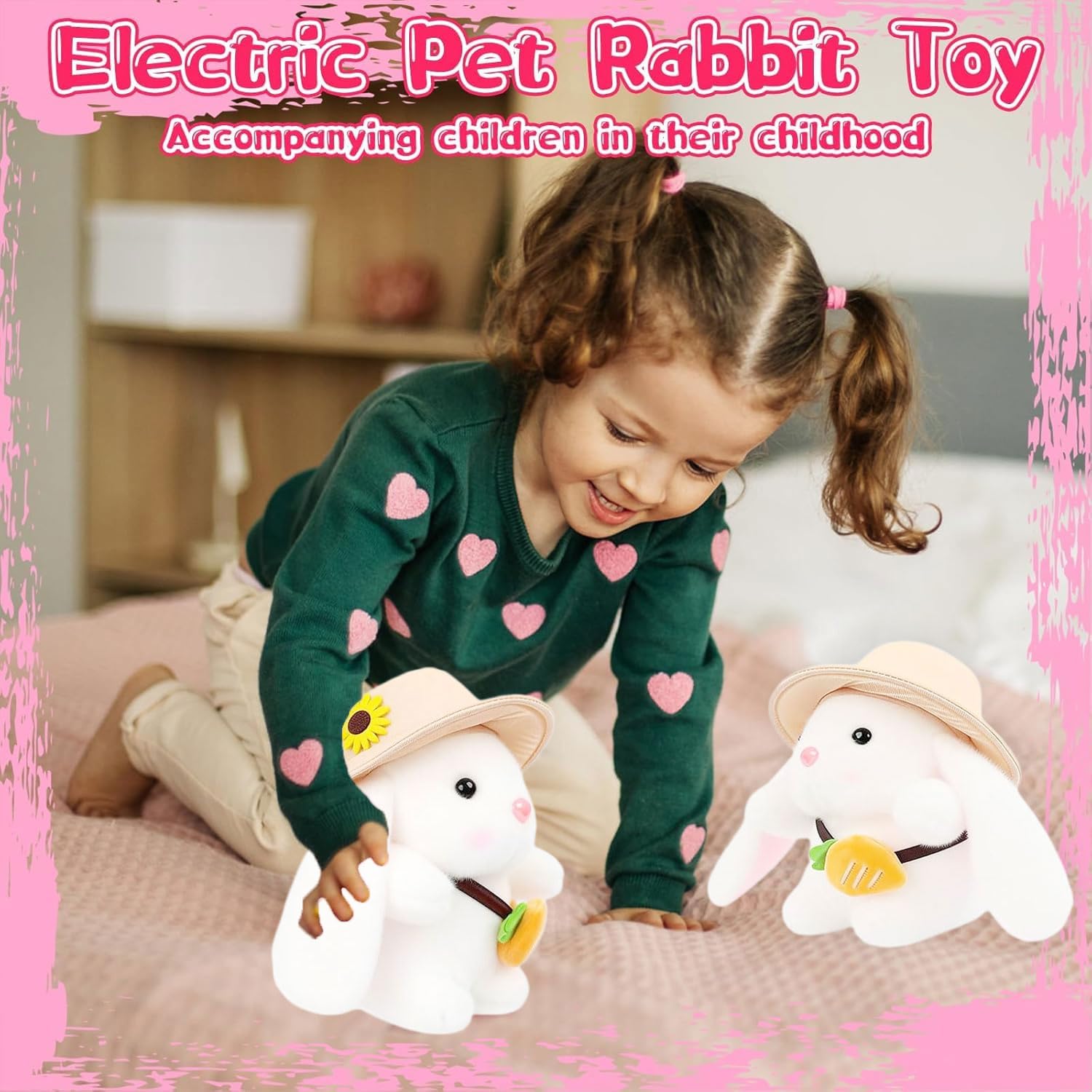 MyrkalaToy Plush Bunny, 22 cm cute rabbit plush toy - Image 4