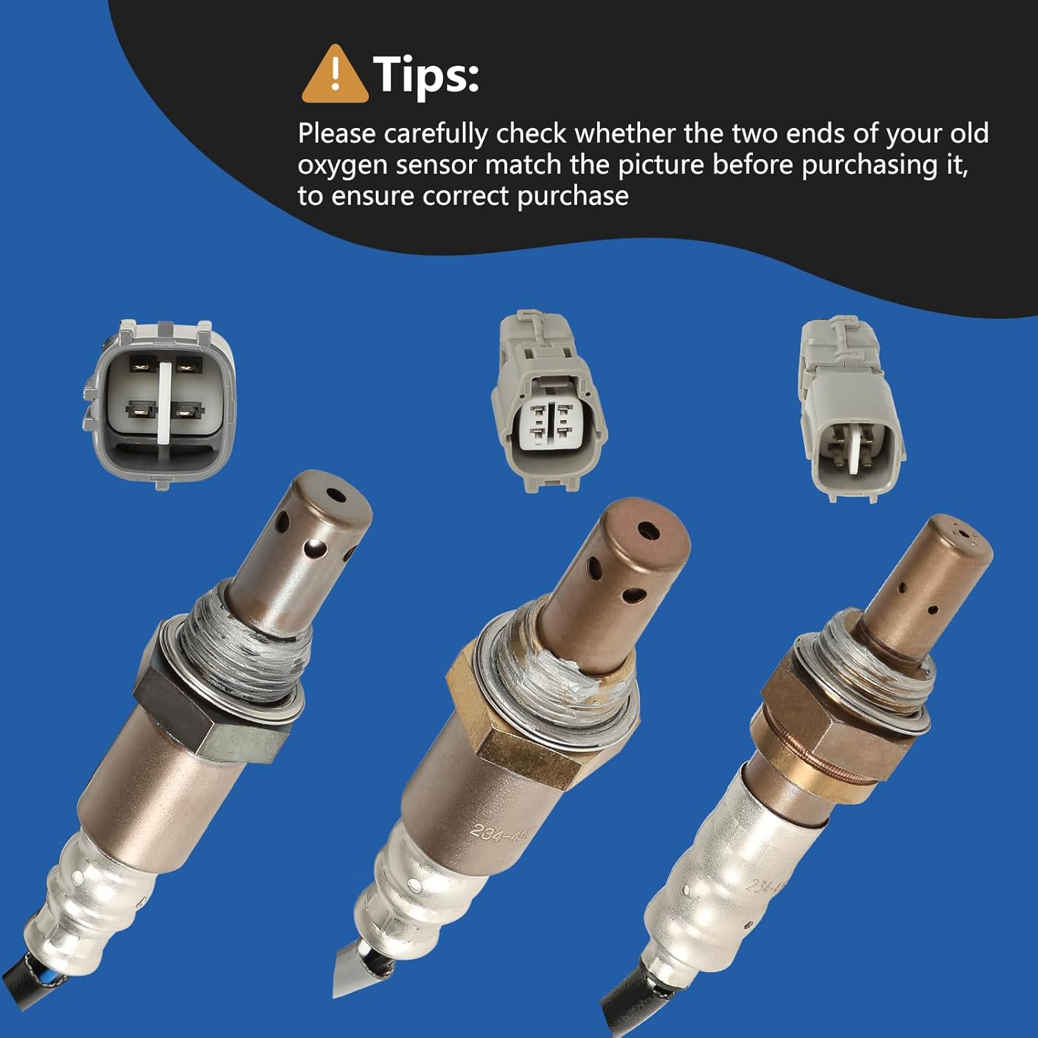 Oxygen O2 Sensor Upstream and Downstream for Toyota Highlander 3.3L V6 2004-2007, Replace 234-9042 234-4509 234-4168 4Pcs