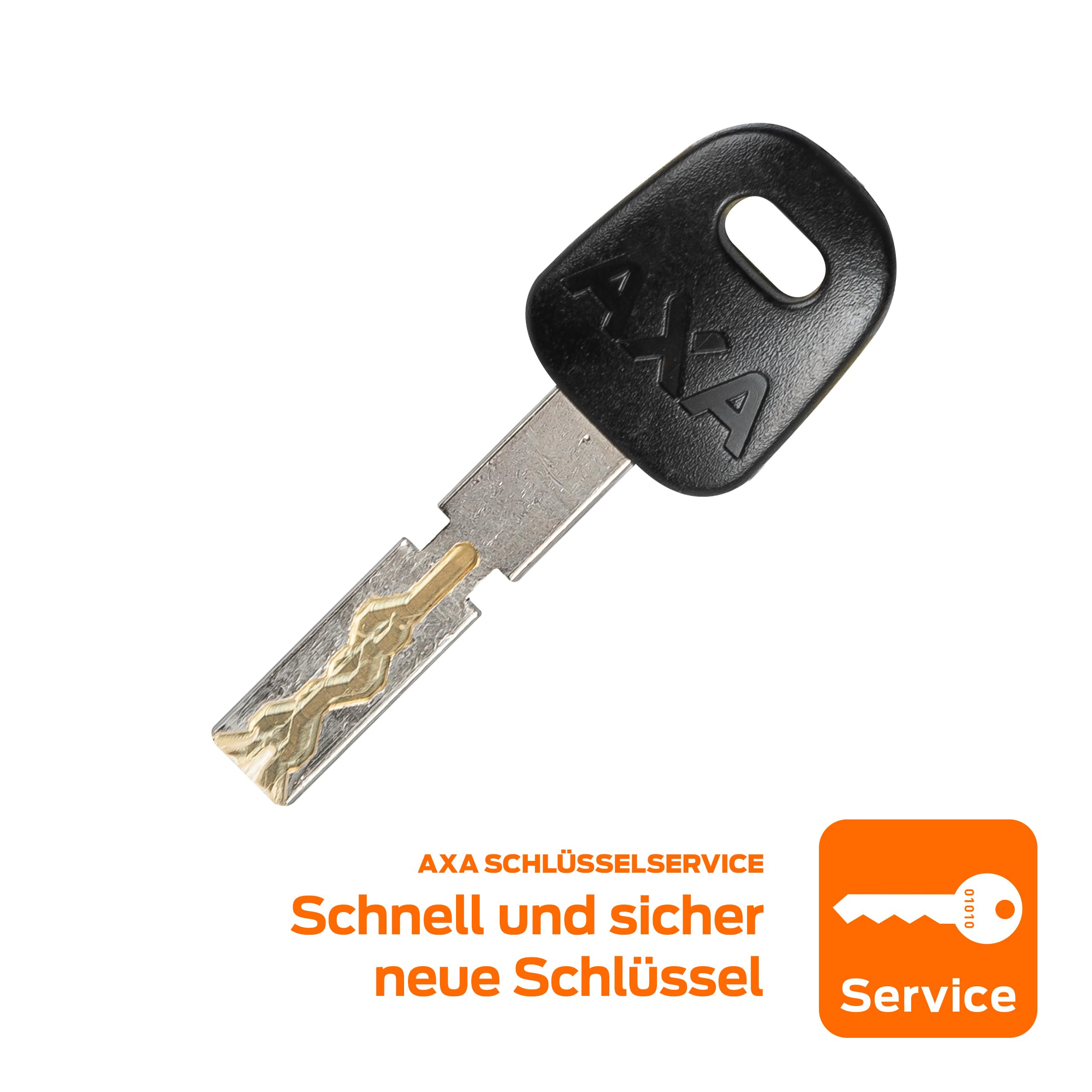 AXA Block XXL Rahmenschloss + ULC 100 Einsteckkette, Set mit Tasche – Fahrradschloss mit Plug-in-Kette – Sicherheitslevel 12 – Länge 100 cm – Schlüssel nicht abziehbar