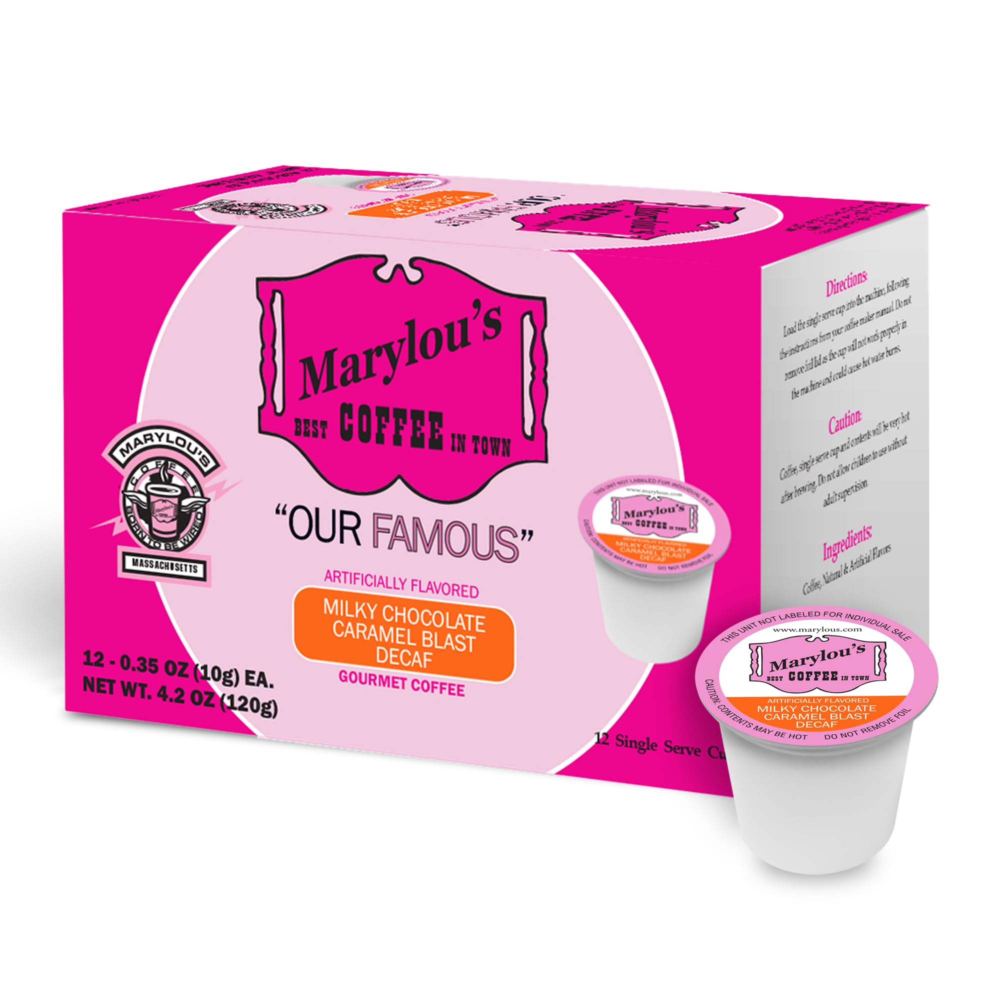 Amazon.com: Marylou's Coffee - Decaf Milky Chocolate Caramel Blast