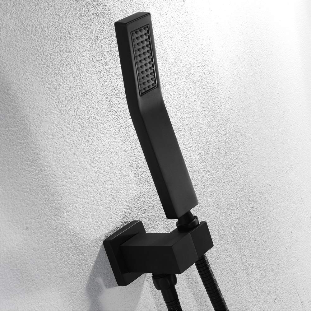 Amazon.co.jp: シャワーセット シャワールーム ブラック ダーク 壁掛け