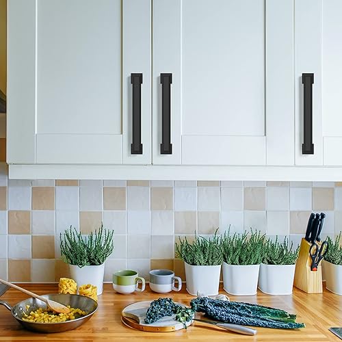 Vista 134 de Asidrama 10 Pack 7.5 Inch(192mm) Brushed Brass Cabinet pulls Kitchen Cabinet Handles, Cabinet Pulls Kitchen Cabinet Hardware for Cupboard Drawer