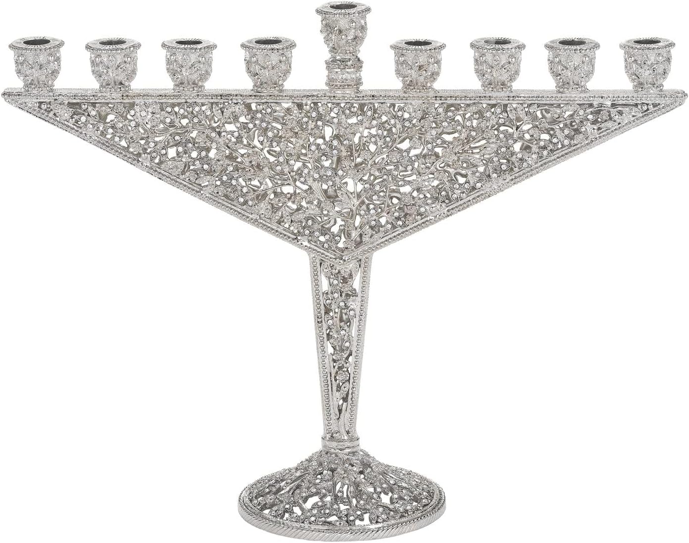 Olivia Riegel The Crystal Silver Isadora Menorah (r) -
