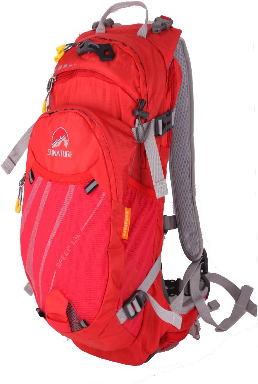 Sunature 9683 Cycling Hydration Pack Biking Backpack Hiking Daypack 18l (Red)