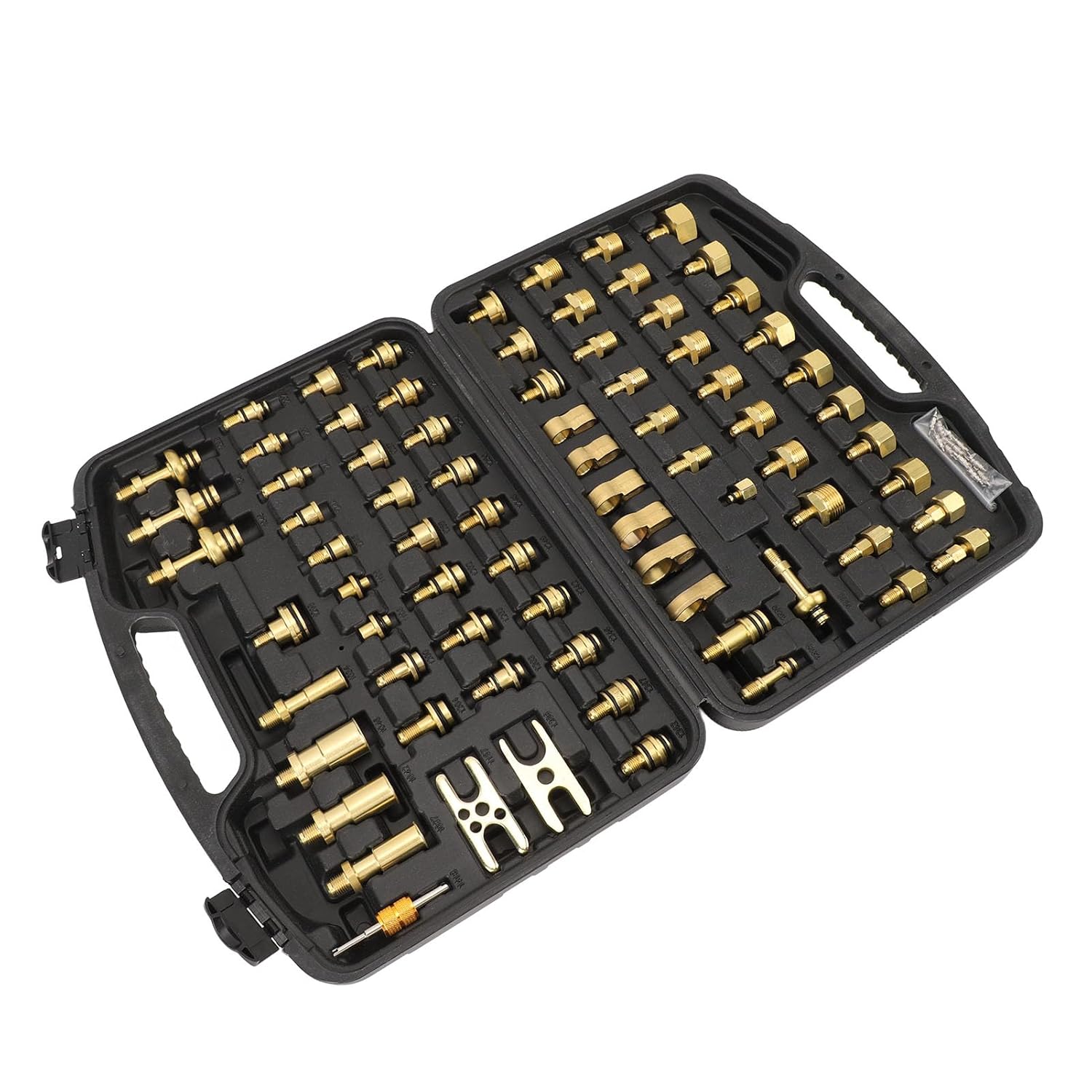 Automotive Conditioning Test Kit, 77pcs Automotive Conditioning Test Kit B AC Detection Tools Connector Kit for Car Truck Auto AC