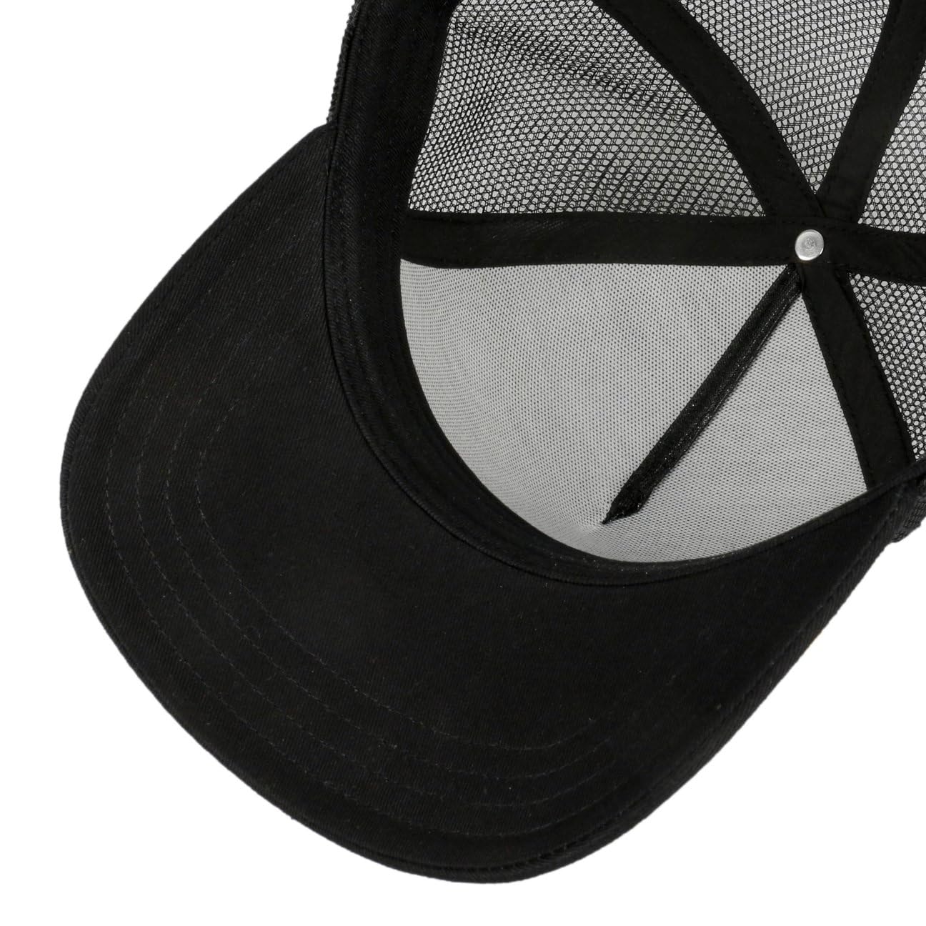 Stetson Cappellino Trucker Classic Donna/Uomo - Berretto Baseball Mesh cap Snapback, con Visiera Primavera/Estate - Taglia Unica Nero