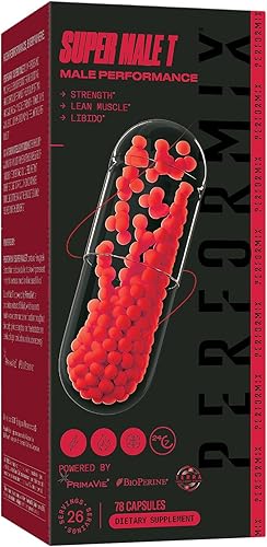 PERFORMIX - Super Male T - Potenciador de testosterona - Aumenta la fuerza y el músculo - Promueve la resistencia, la resistencia, la libido, el disponible en Yaxa Venezuela