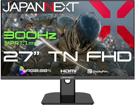 Japan JN-T27G300F HDMI DisplayPort sRGB 98% HDR, PS5, 120Hz Connection